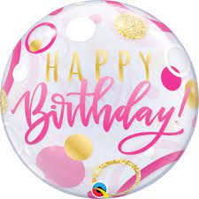 Qualatex 22" Happy Birthday Bubbles
